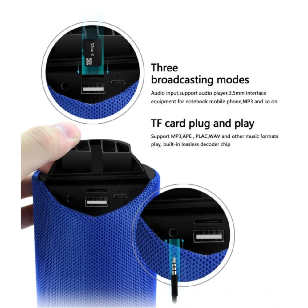 Plastic Rubber Wireless TG113 Bluetooth Speaker image 3