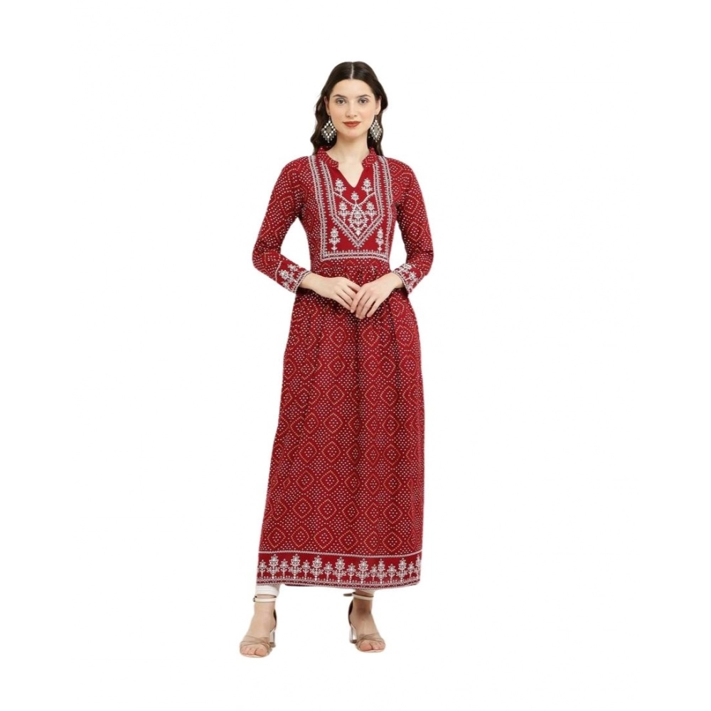 Women's Casual Rayon Full sleeve Kurti