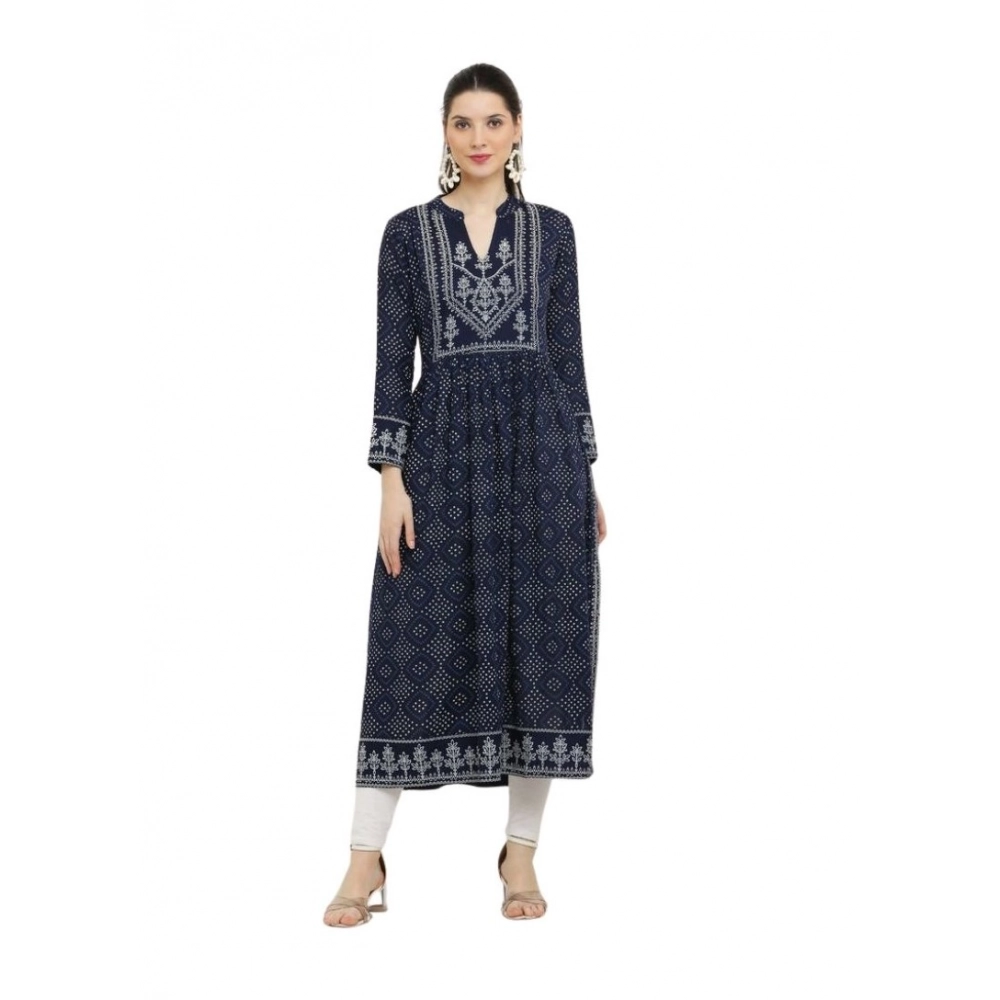 Women's Casual Rayon Full sleeve Kurti image 2