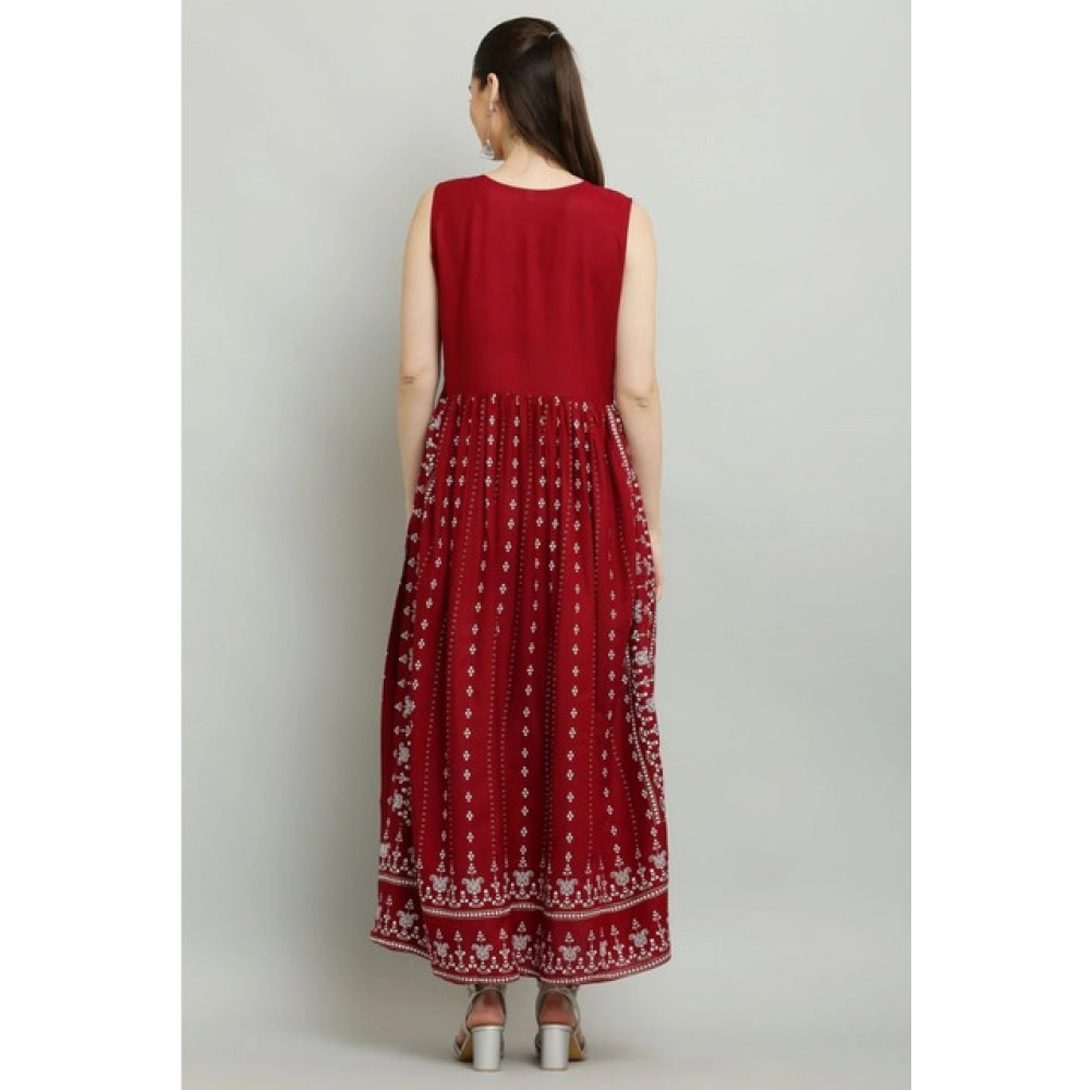 Women's Casual Rayon 3-4th Sleeves Kurti image 4
