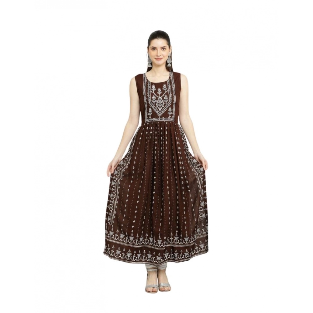 Women's Casual Rayon 3-4th Sleeves Kurti image 2
